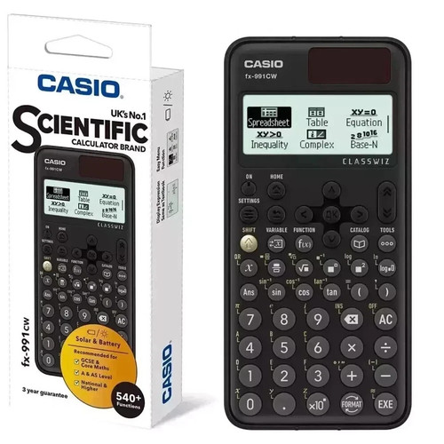 🟢 Casio Calculator Advanced Scientific School Classwiz A Level Black (FX-991CW)