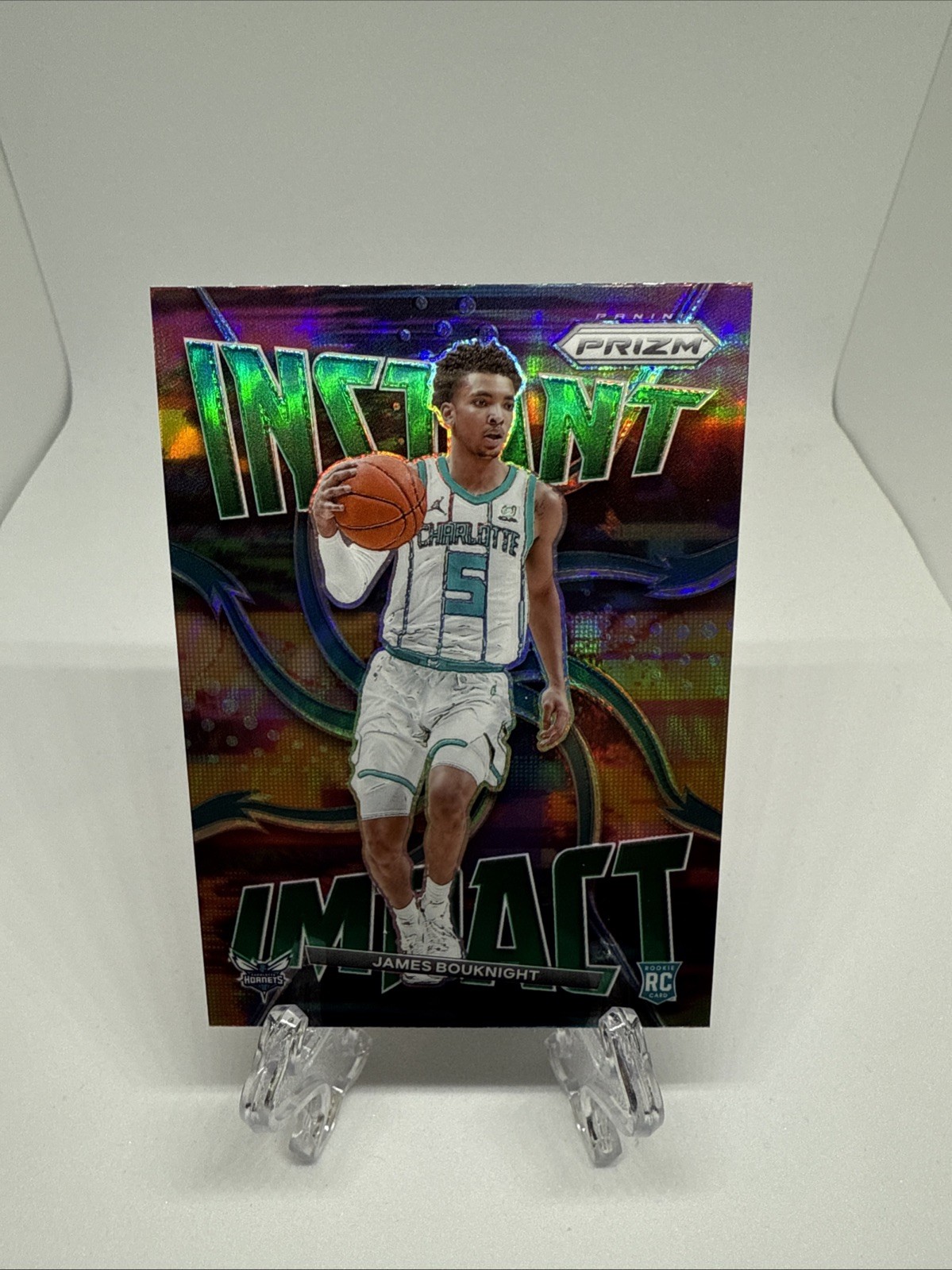 2021-22 Panini Prizm Instant Impact Prizms Green #8 James Bouknight	p2s-24259