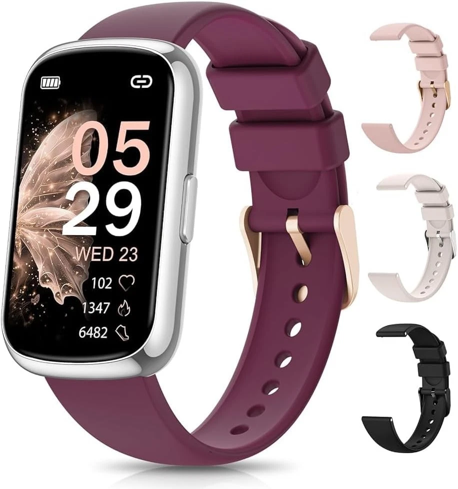Fitness Activity Tracker Watch as Fitbit Heart Rate Monitor Pedometer for Women
Opens in a new windo