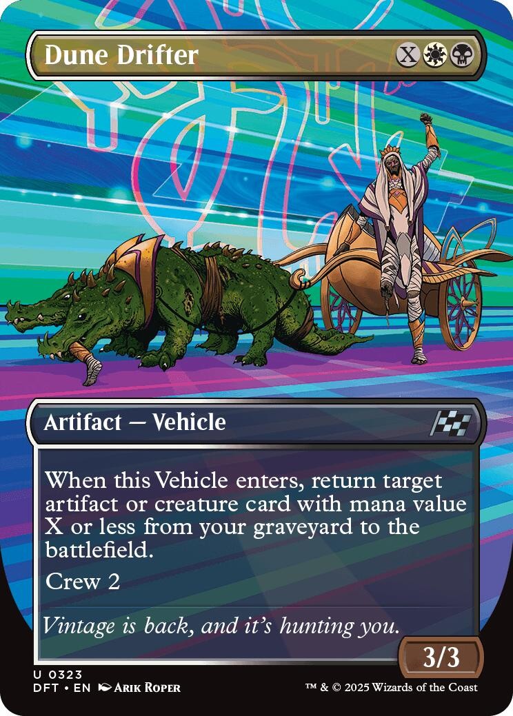 Dune Drifter (Borderless) Aetherdrift Foil MTG 323 LP