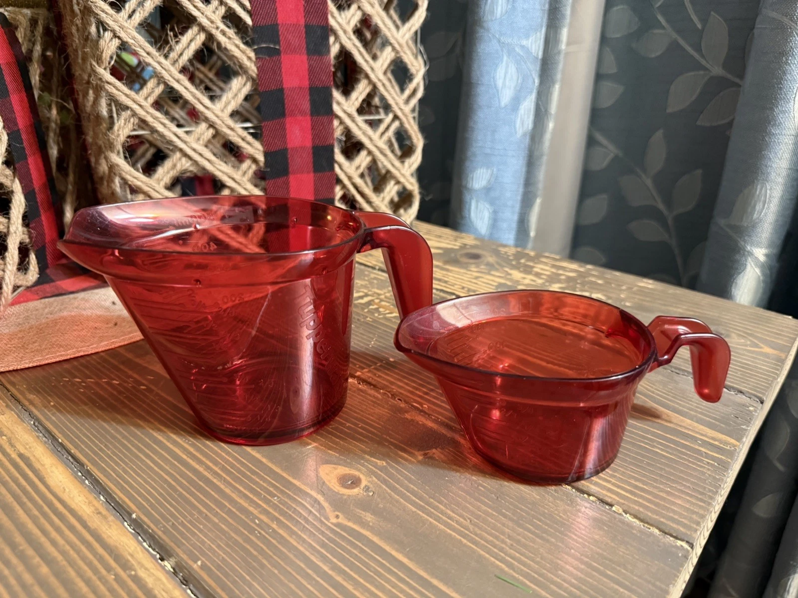 Tupperware Red Micro Pitcher 2-Pc Set (Retails for $37.00)