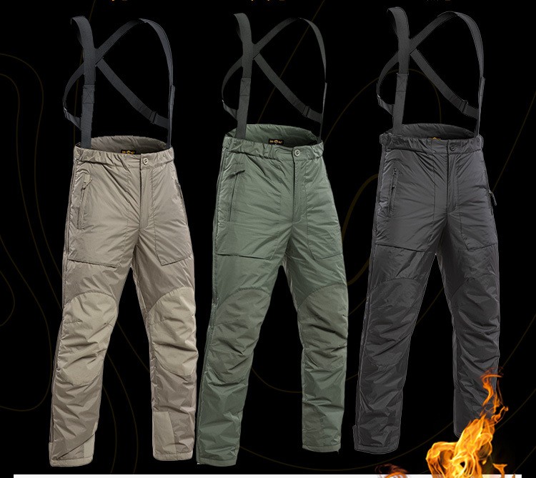 Men Cargo Tactical Pants Work Trousers Combat Winter Warm Wskiing Hiking Outdoor image 2