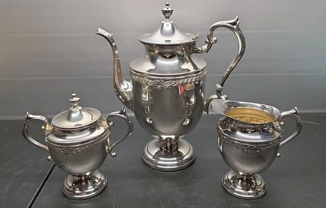 Sheridan Silver In Antique Us Silver-Plated Teapots, Coffee Pots