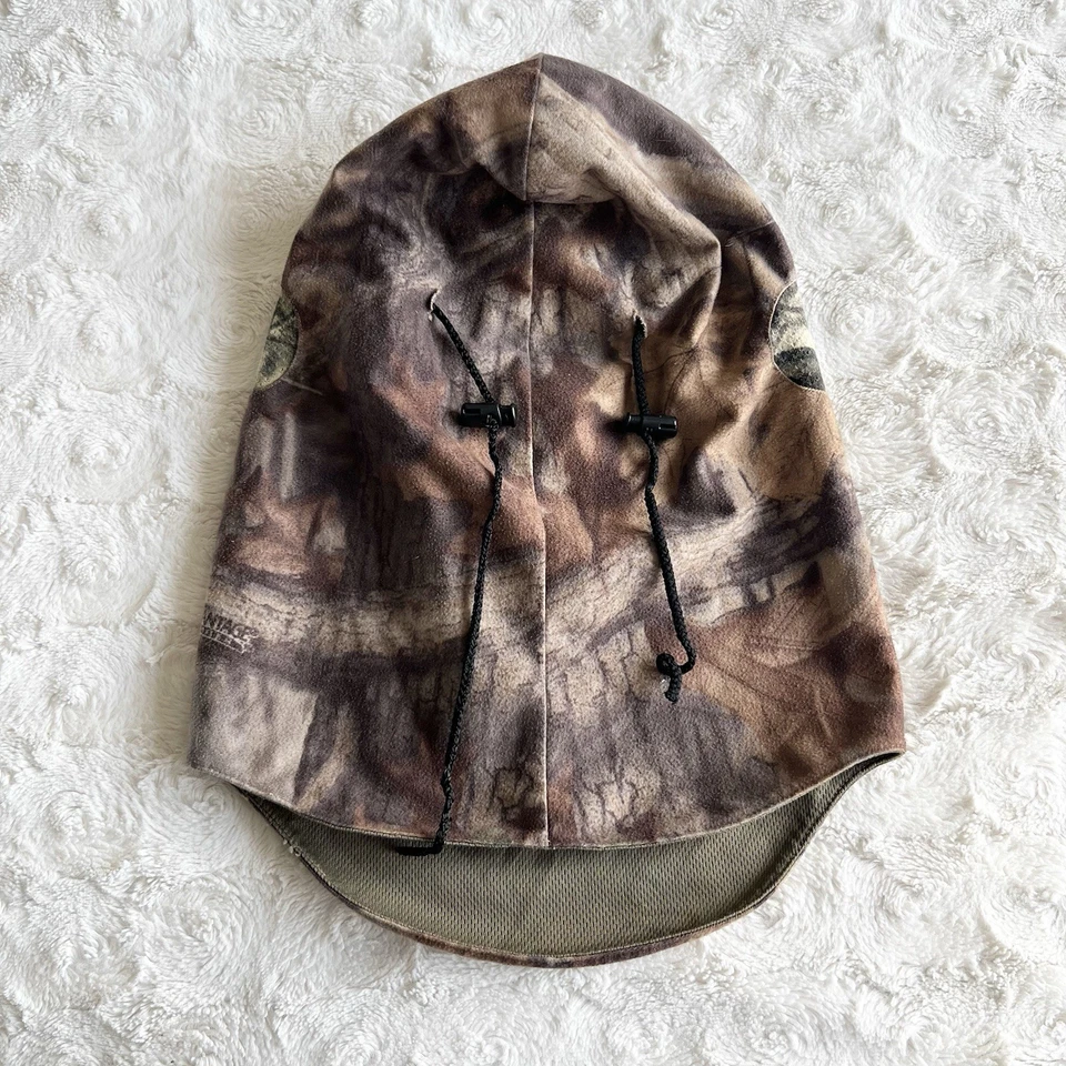 Vintage Cabelas Balaclava Ski Mask Adult OS Brown Camo Outdoor Timber Hunting - Image 2 of 4