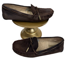 UGG Dakota Slippers Womens 7 Chestnut Suede Shearling Moccasins