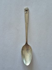 Decorative Flower Vintage Souvenir  Spoon Collectible