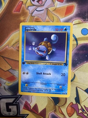 Squirtle 68/82 Team Rocket 1st Edition Near Mint Common Pokemon Card