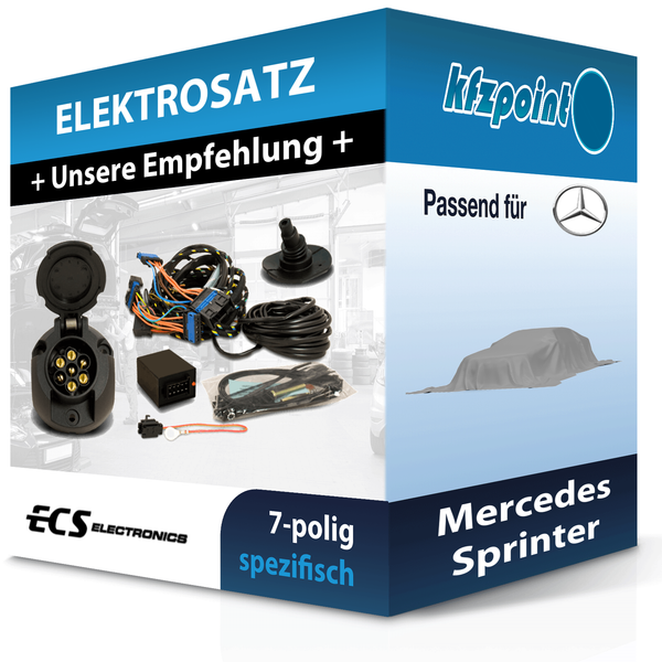 für Mercedes Sprinter 06.2018-Jetzt ECS E-Satz 7Polig Fahrzeugspezifisch PKW NEU-image