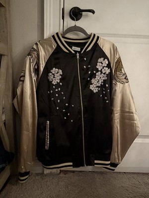 Phoenix Embroidered Jacket Varsity Linen No Wear And Tear