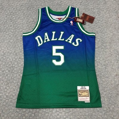 Dallas Mavericks Jersey Mens Blue Med. NBA Basketball Jason Kidd Mitchell & Ness