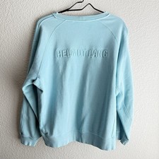 Helmut Lang Sky blue Crew Neck Sweater- Large