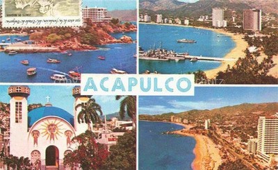 Acapulco Guerrero Mexico Strand Kirche 