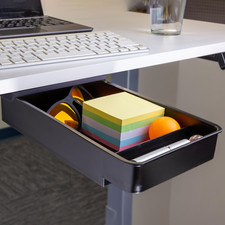 Under Desk Drawer Organizer   Self Adhesive Slide-Out Storage Tray for Office, H