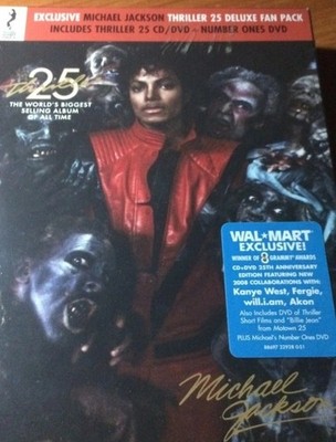 Michael Jackson Thriller 25 CD + 2DVD Deluxe Fan Pack Walmart Exclusive SEALED