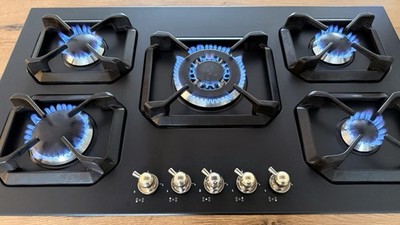Gaskochfeld, Lofra, 90cm, 5 Kochfelder, elektrische Zündung, sehr guter Zustand