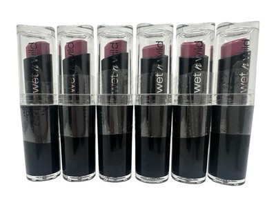 WET N WILD Mega Last Lipstick 907C MAUVE OUTTA HERE SEALED NEW (Lot of 6)