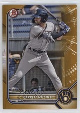 2022 Bowman Prospects Gold Border 32/50 Garrett Mitchell #BP-132 00u2