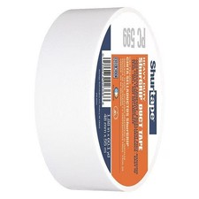 Shurtape DuctTape, White, 60-1/8ydL, 1-7