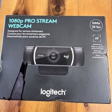 Logitech 1080p Pro Stream HD Webcam Black  960-001376 30 fps Brand New Sealed