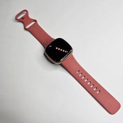 Fitbit Versa 4 Fitness Smartwatch GPS Heart Rate Copper Rose Gold USED good