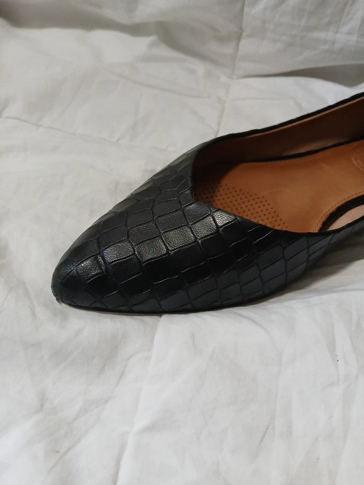 CORSO COMO Jullia Cuero Ballet Pisos Punta Punta Punta Sin Cordones Negro Talla 9M Foto 2 de 4