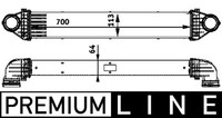 LadeluftküHler Premium Line Mahle CI 84 000P FüR Mercedes Klasse W169 Sports 160