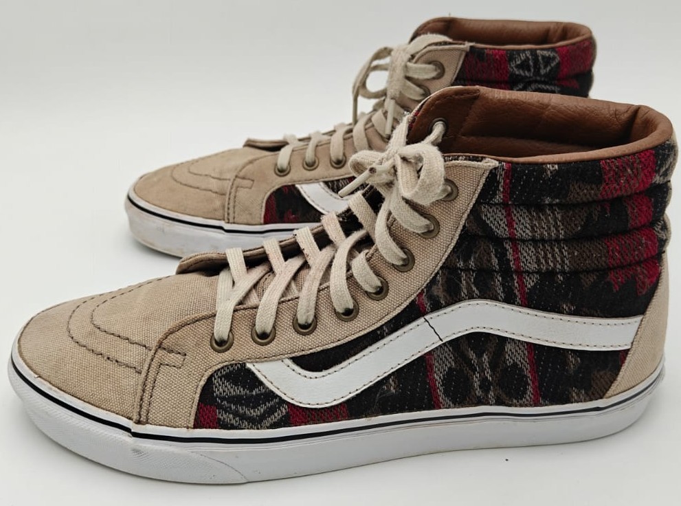 Vans Off The Wall Sneakers Men's 10 Sk8-Hi Inca Moon Rock Scateboard Shoe 721356