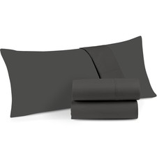 Body Pillow Cover   500 Thread Count Egyptian Cotton Long Pillowcase with Zip...