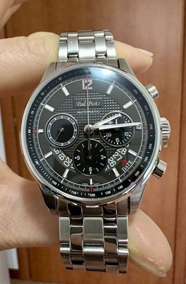 Paul Picot Gentleman Chrono Automatic Ref. 2130.SG Anthrazit Zifferblatt ETA 7753 Top G