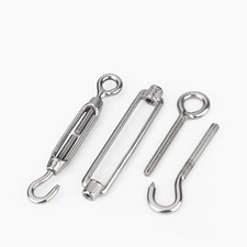 Tensioner Strainer Stainless Steel Hook and Rope Cable Tension Turnbuckle Wire