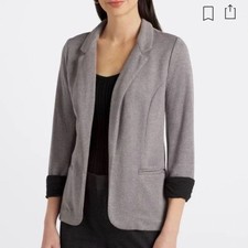 NWOT Skies Are Blue Asa Gray Knit Open Front Blazer- Size M