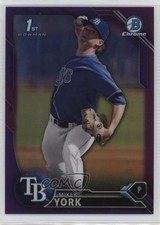 2016 Bowman Draft Chrome Picks Purple Refractor 124/250 Mikey York #BDC-119 4pn
