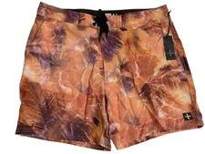 Tavik Men's 36 Board shorts Swim Trunks Orange Purple NWT