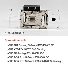 Granzon GPU Water Block For ASUS GeForce RTX 4060 Ti TUF GAMING OC