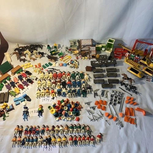 Massive Playmobil Figures Mixed Lot of Characters. Men,  Women, Children Vintage