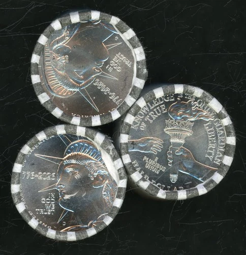 2026 Semi Quincentennial Half Dollar Bank Rolls Uncirculated 1776-2026 Lot of 3