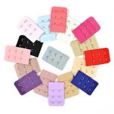 17 Pcs Women's Bra Extenders 2 Hook 3 Rows Elastic Bra Extension Strap