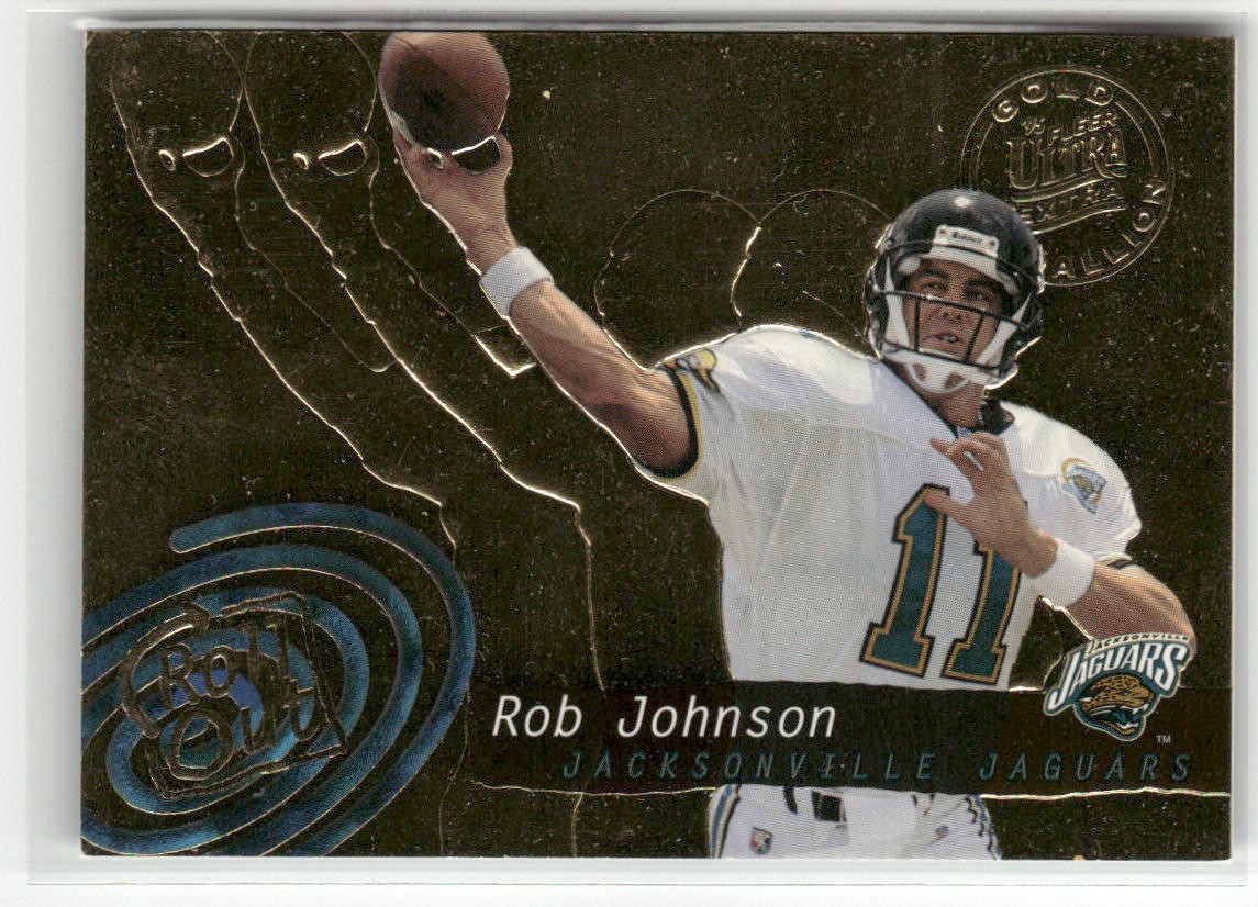 1995 ULTRA #538 ROB JOHNSON GOLD MEDALLION JACKSONVILLE JAGUARS RC