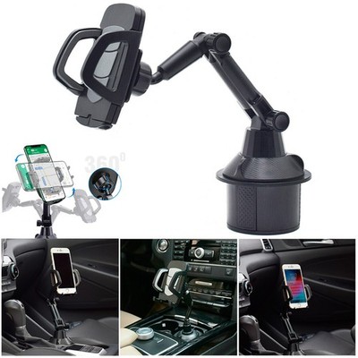 360° Cup Holder Car Mount Cradle for Cell Phone Drink Organizer Holder Universal