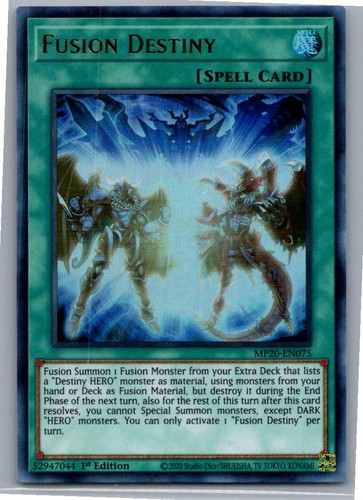 Fusion Destiny MP20-EN075 YuGiOh 2020 Tin of Lost Memories Mega Pack card