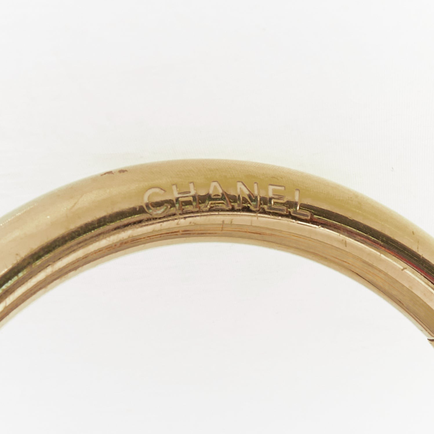 CHANEL 2017 Carry Chic natural python leather gol… - image 6