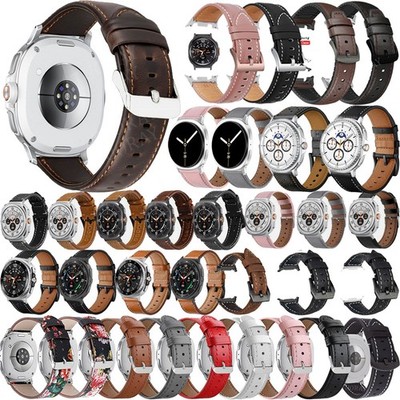 Leder Armband für Samsung Galaxy Watch 8/8 Classic 40mm/44mm/46mm Ultra 2 2025