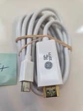GE 33771 Mini DisplayPort to HDMI Cable 6ft 4K Mac PC HDTV Projector