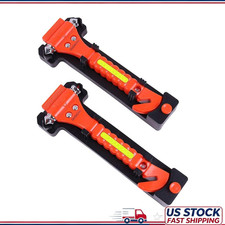 2pcs Emergency Car Safety Hammer Seat Belt Cutter Window Glass Breaker 2pcs Emergency Car Safety Hammer Seat Belt Cutter Window Glass Breaker