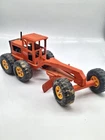 VINTAGE 1970’s TONKA METAL ROAD GRADER TOY ORANGE 17” MR-970 TIRES