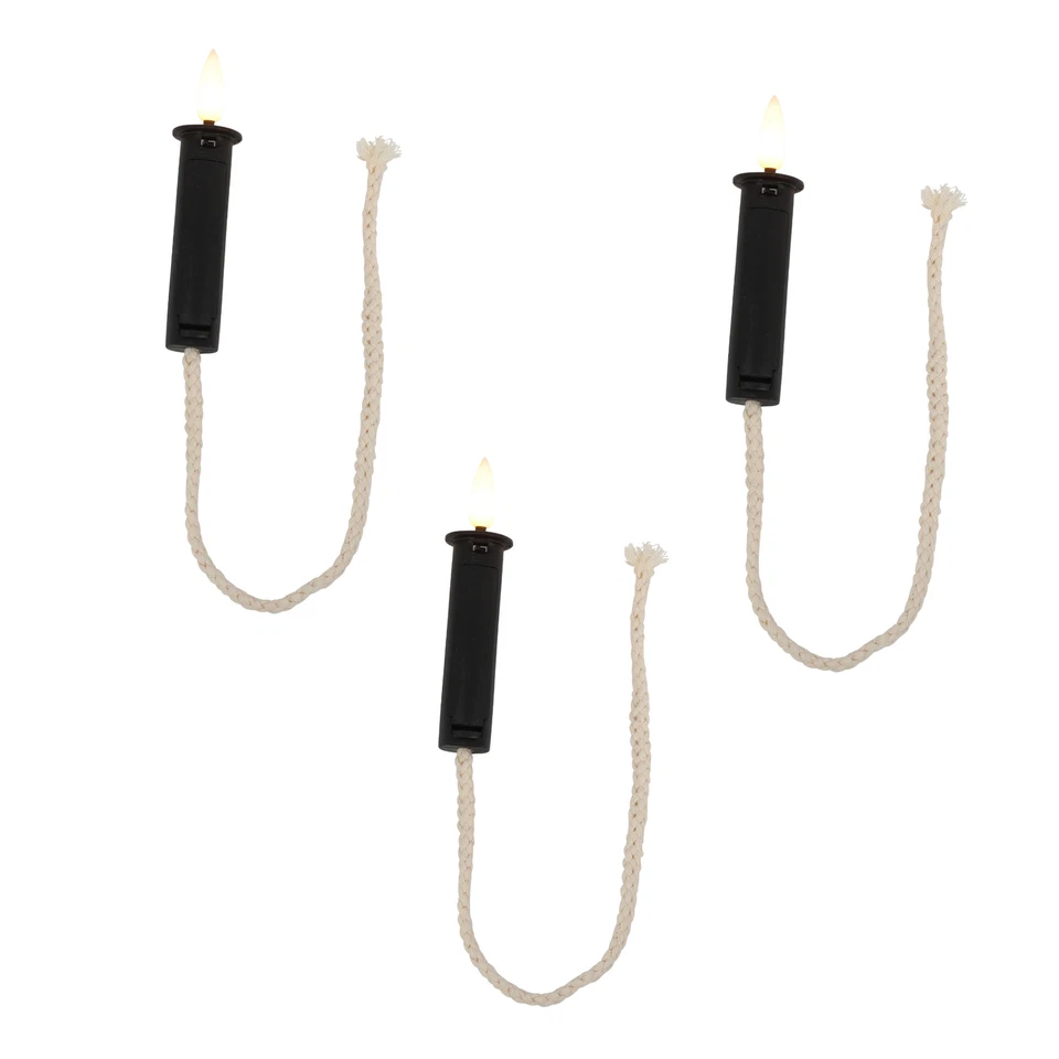 LED Korken 3 St. für Flaschen Öllampen-Optik 6/18h Timer mit 32cm Docht warmweiß - Bild 4 von 4