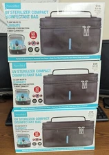 LOT OD 3 NUVOMED UV STERILIZER COMPACT DISINFECTANT BAG NIB *PIC IS  ACTUAL LOT*