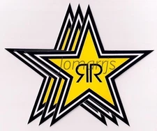 NEW (3) Rockstar Energy Star Decals Stickers LOT Official Authentic Merchandise