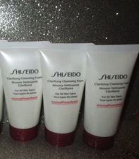 3x Shiseido Clarifying Cleansing Foam  1.8oz/50ml EACH New