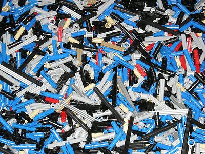 LEGO 100 Technic Mindstorms Pins Axles Bush Connector Parts Random Pull Mix